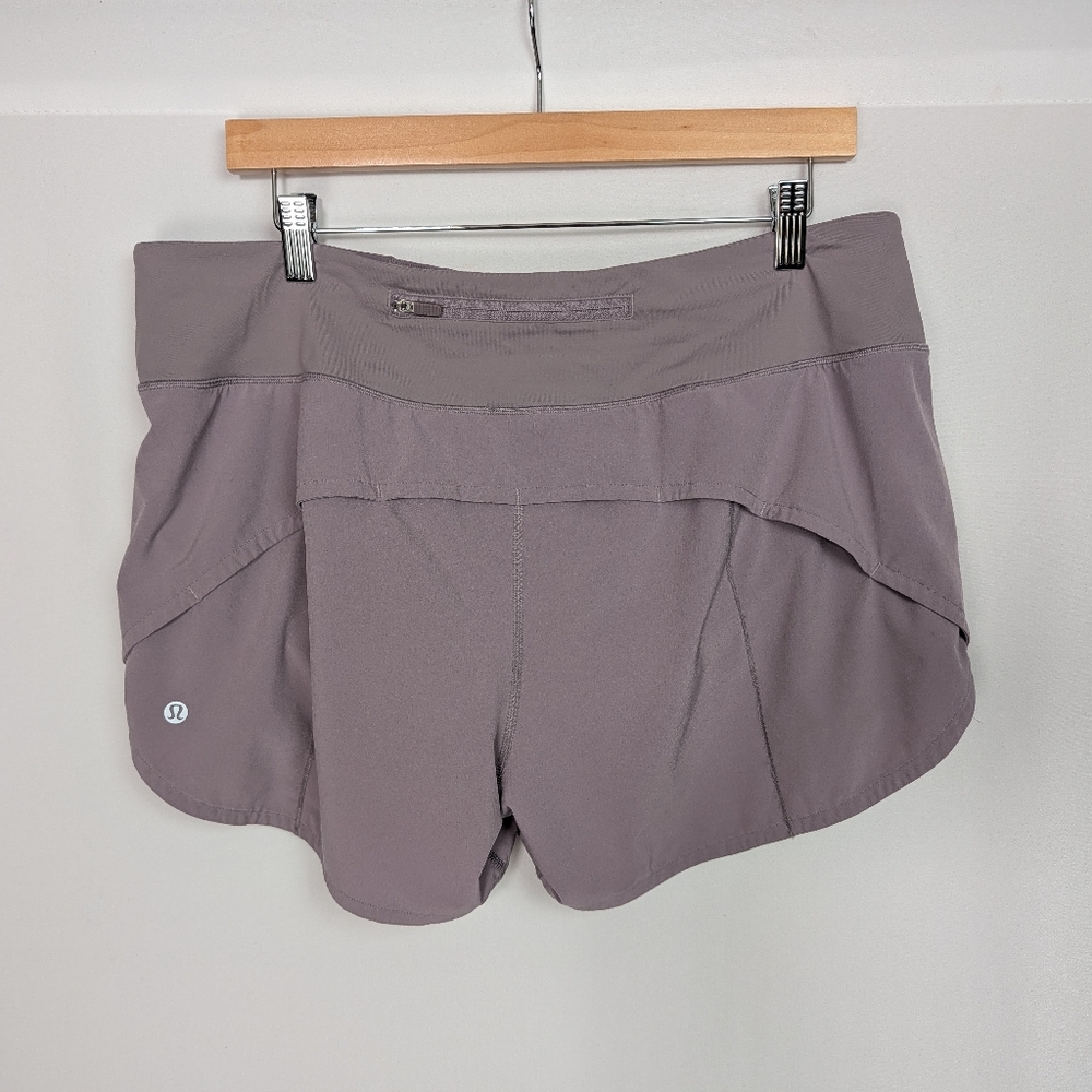 Lululemon Mesh Over Miles Short 3" Powdered Mauve size 12 - Picture 3 of 6